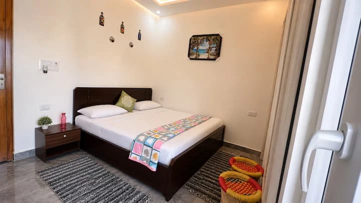 Bright shared spaces at Advaitam Ganga and Hill View for guests to relax together