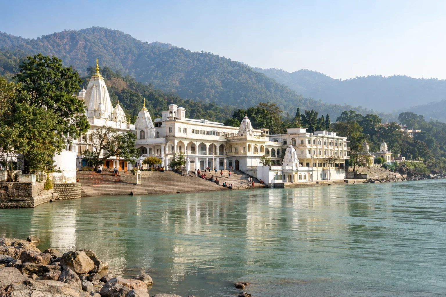 Illustrative view of Gita Bhawan in Swarg Ashram