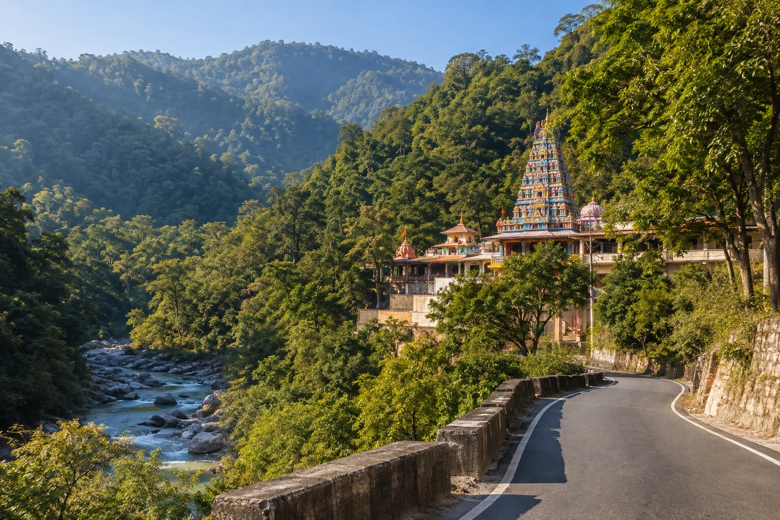 Illustrative view of Neelkanth Mahadev Temple near Rishikesh